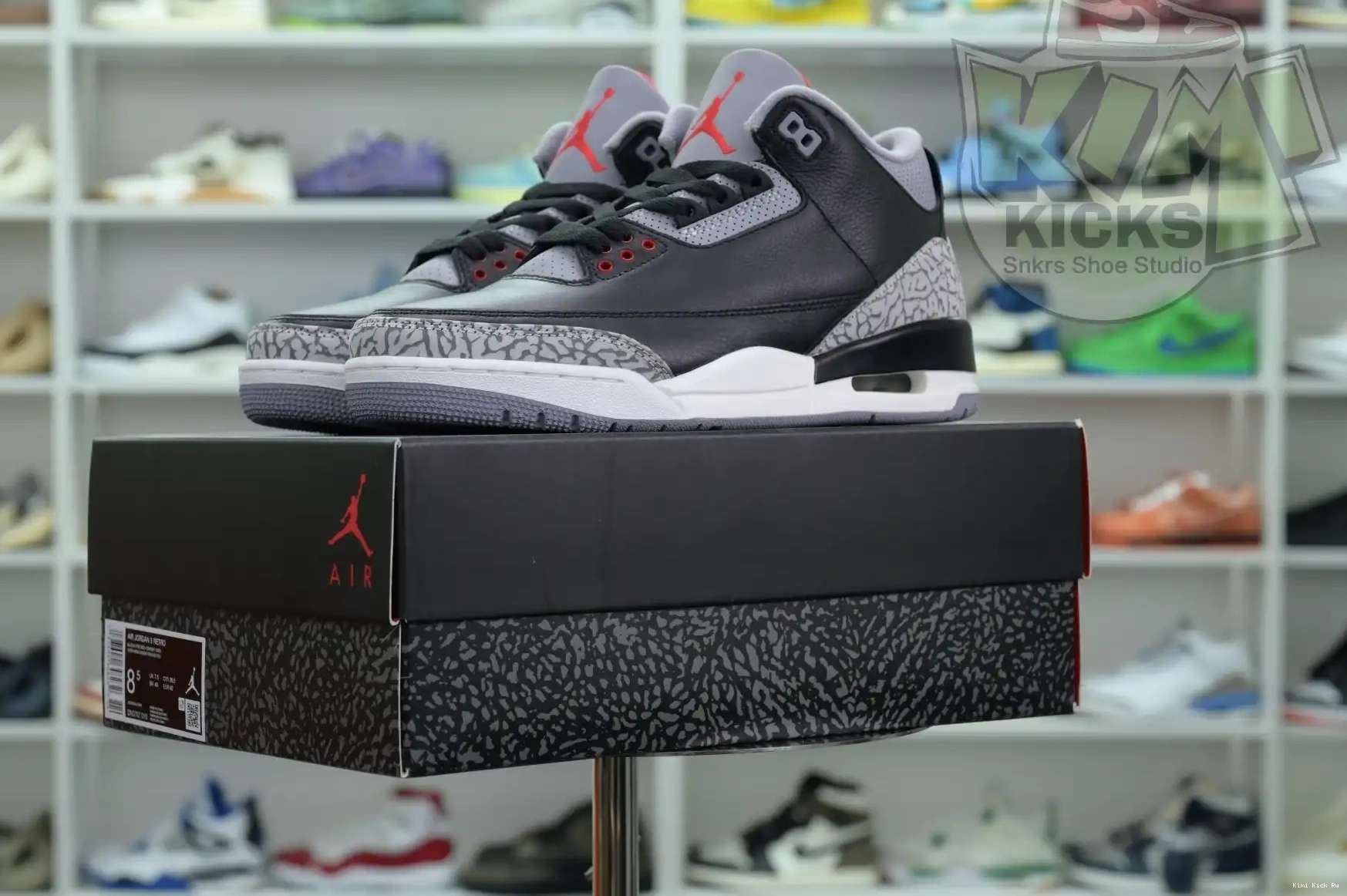 Cement Jordan Air Kimikick 3“Black Reimagined” 0711